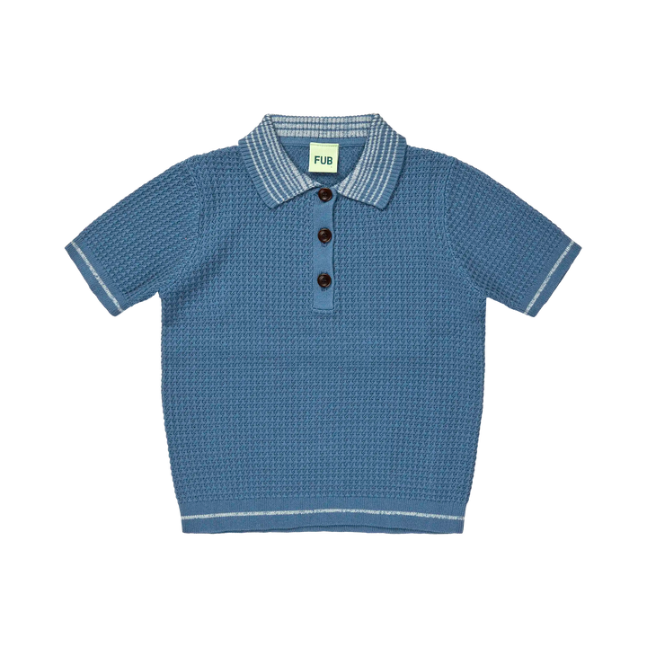 2025-STRUCTURE POLO-Washed Indigo