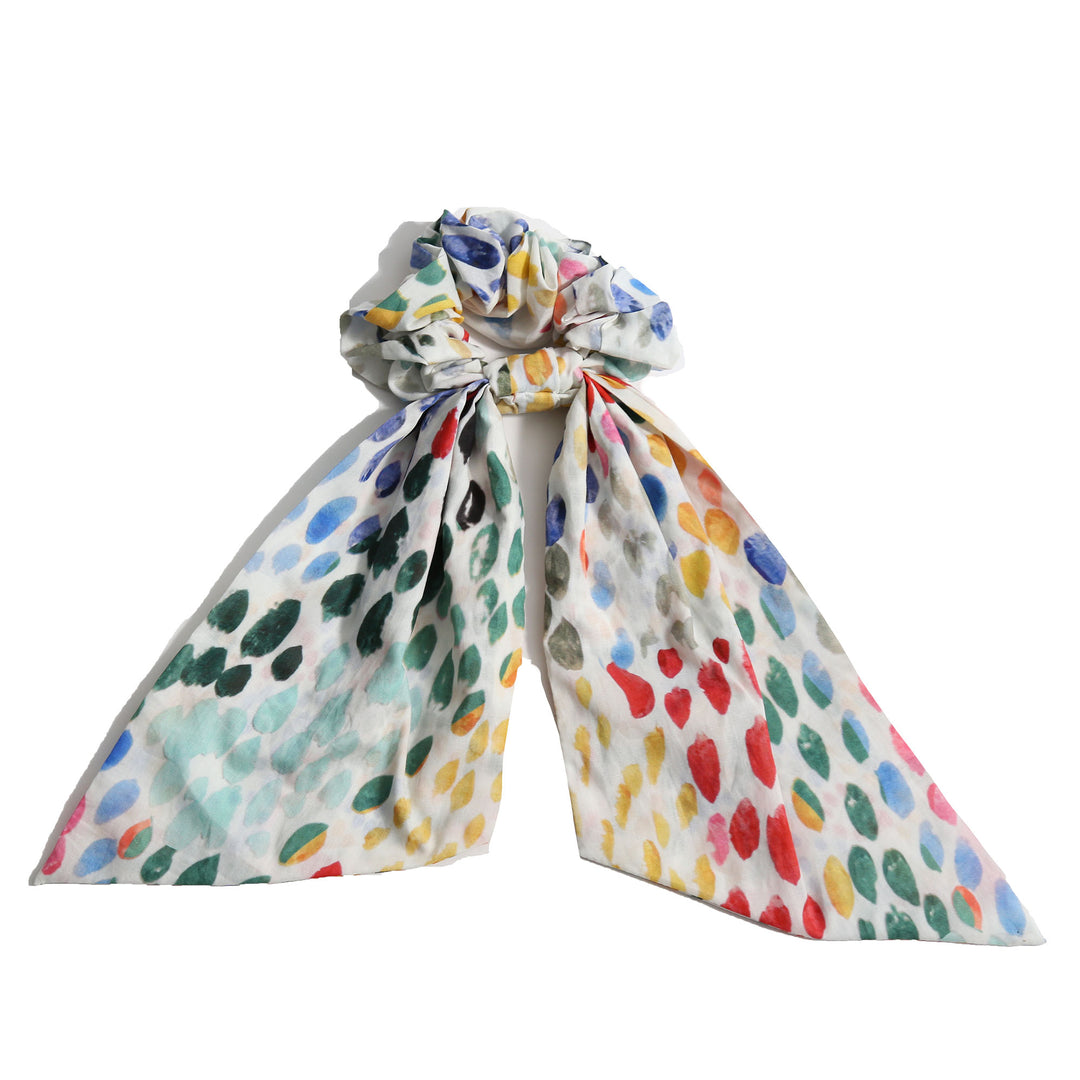 AC329S-ANKARA SCRUNCHIE-RAINBOW 165