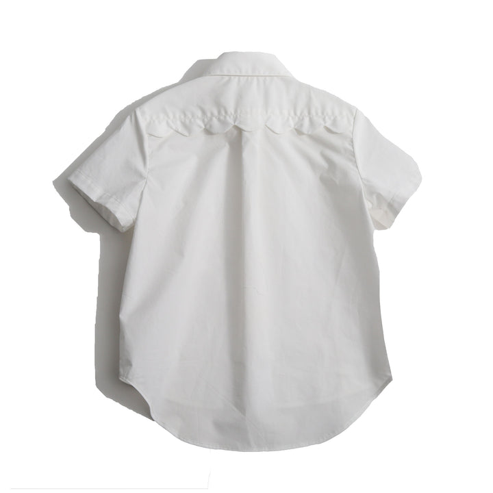 B-TP88S-NIKOS SCALLOPED SNAP SHIRT-SUGAR