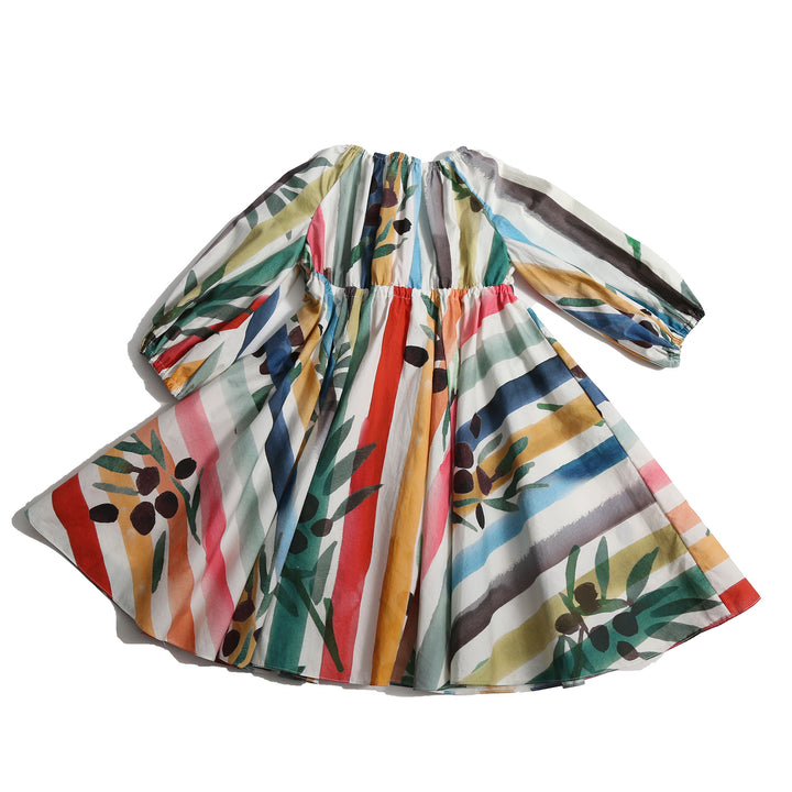 DR36S-CAMPESIGNA SHIRT DRESS-Rainbow