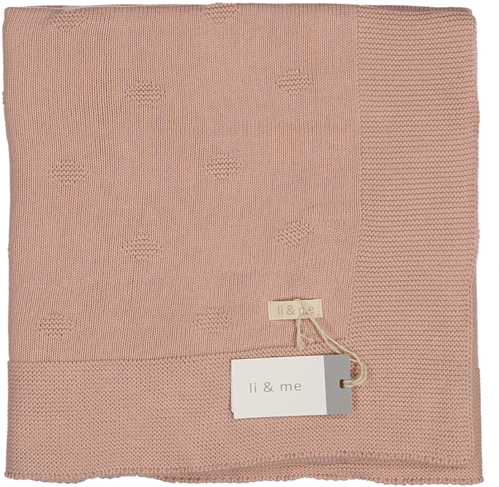 319-MIA-KNIT BLANKET-Pale Rose