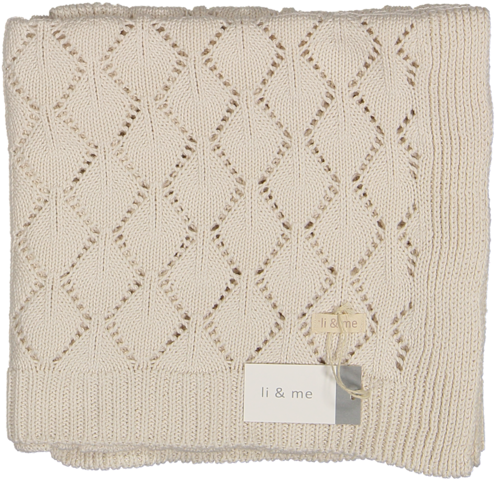 335-PATTI-KNIT BLANKET-Cream