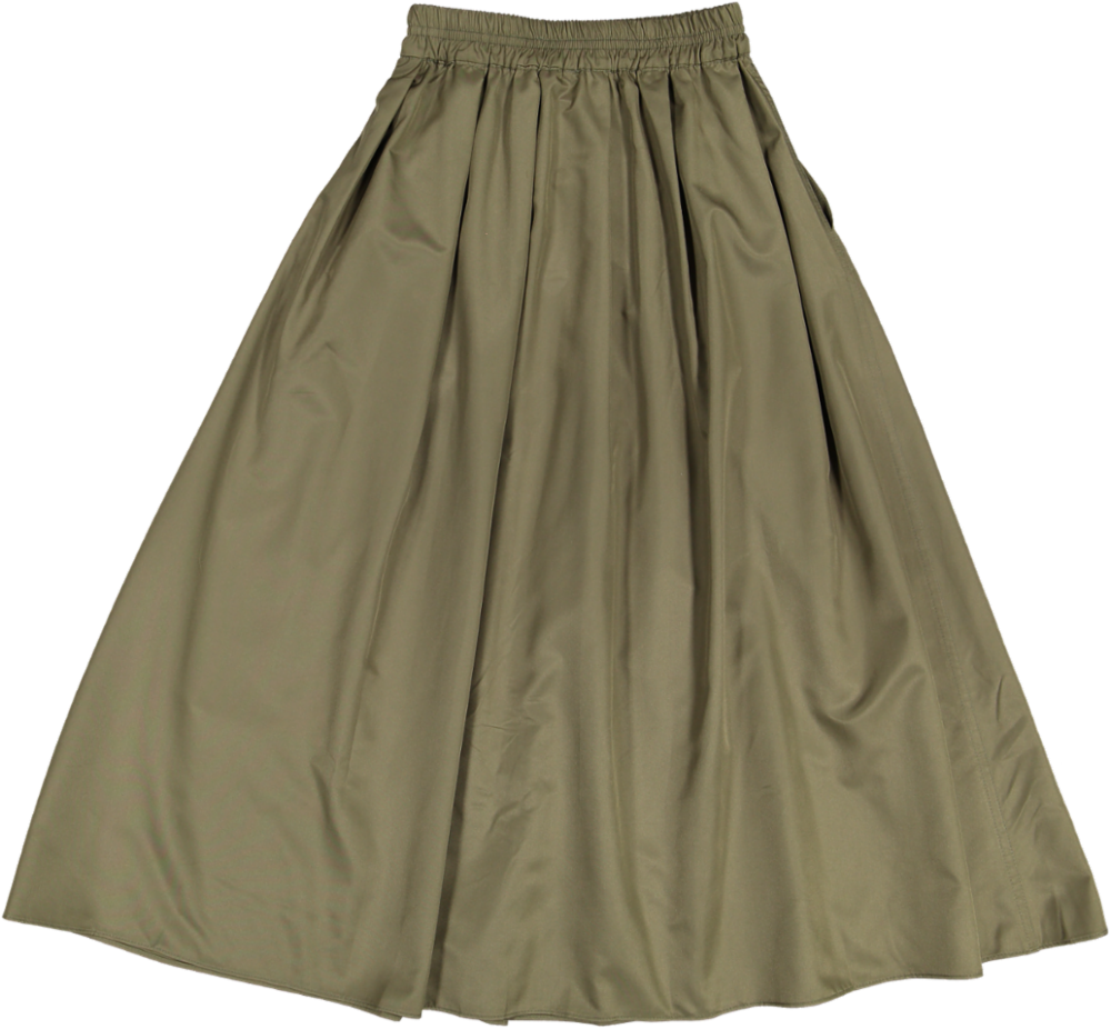 109-BALD SKIRT-Khaki