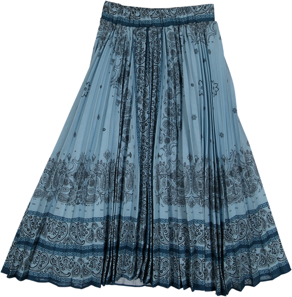 118-BUFFEL SKIRT-Blue