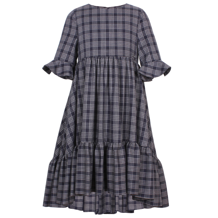 BILLIE DRESS-Fine Check