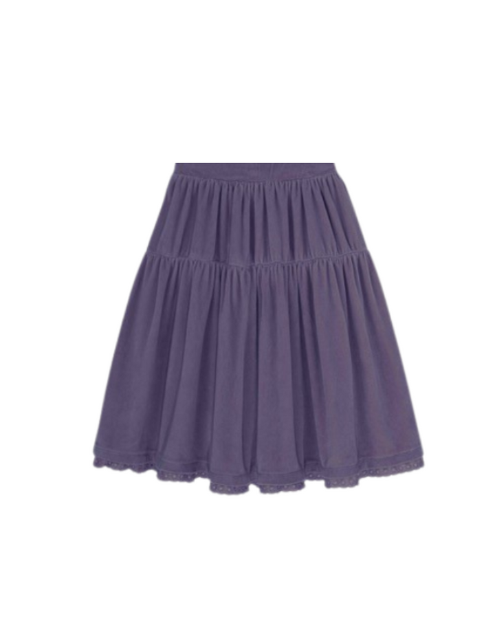 LILAC VELOUR SKIRT