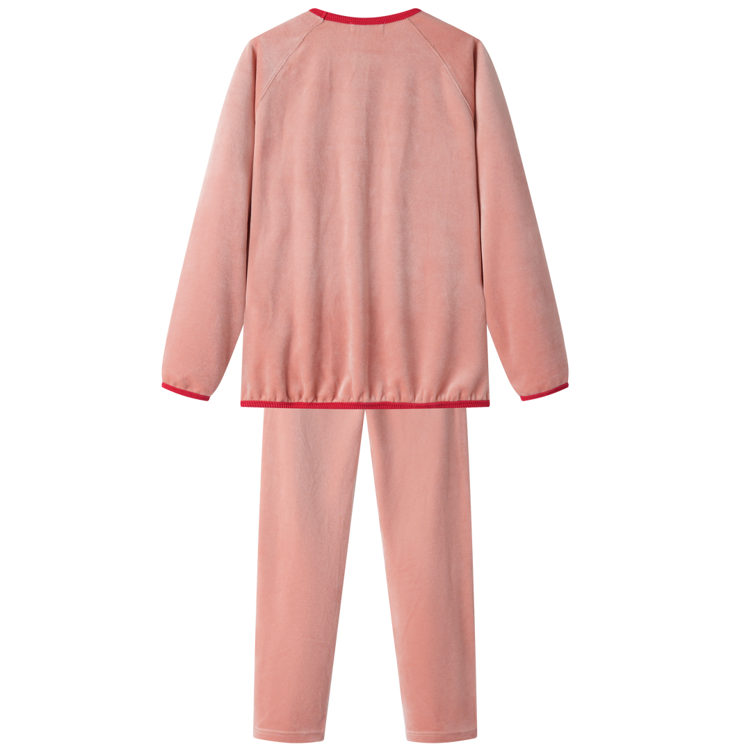 JAIME LE PASTEL VELOUR PAJAMA-PINK