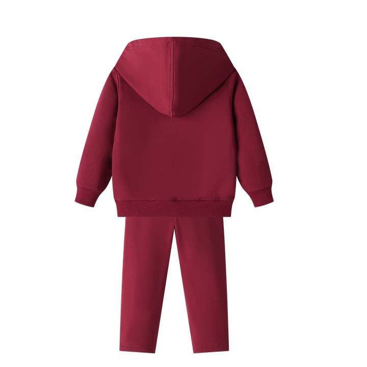 LITTLE STEPS TRACKSUIT-BURGUNDY