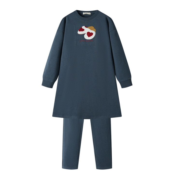 COZY SLIPPER NIGHTSHIRT-INDIGO