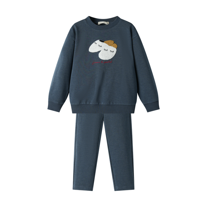 COZY SLIPPER PAJAMA-INDIGO