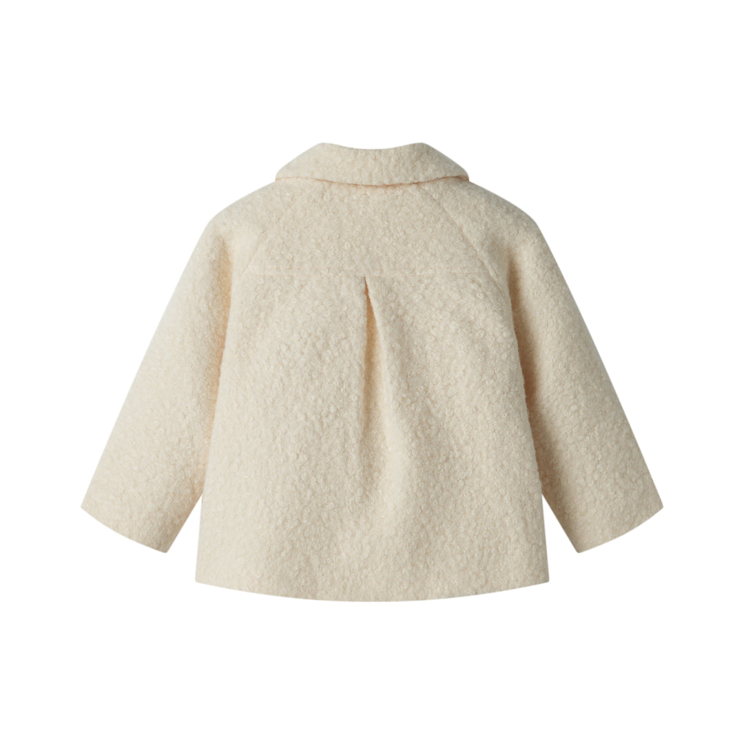 SHERPA COLLARED JACKET-CREME