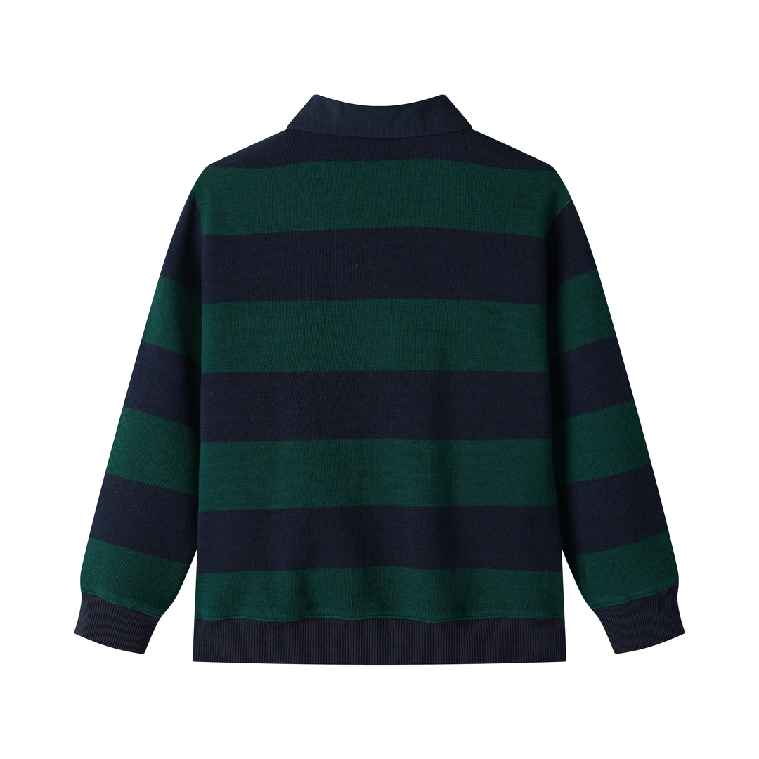 STRIPED POLO-GREEN STRIPED