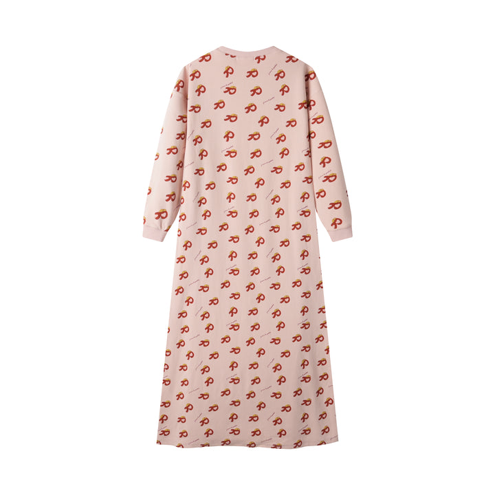 SLIPPER PRINT NIGHTGOWN-LIGHT PINK