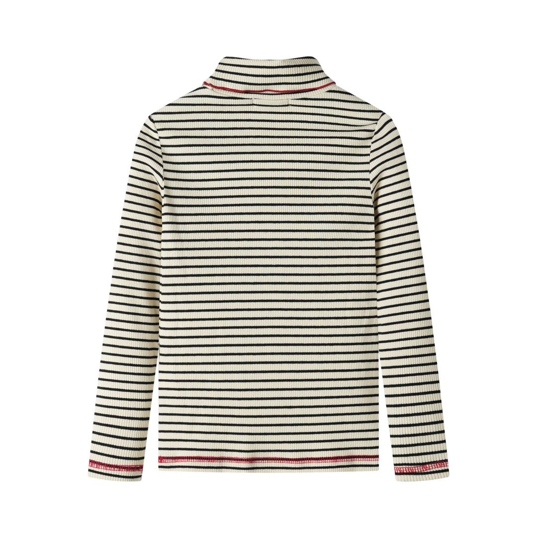 STRIPED TURTLENECK-BLACK STRIPED