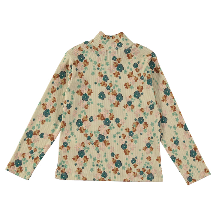 FLOWERS TURTLENECK TOP-Nudes Wild