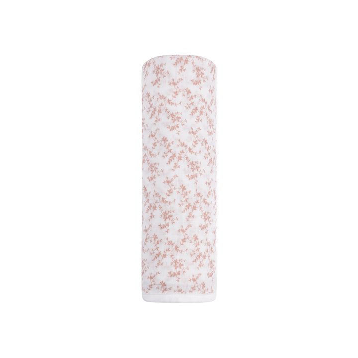 VELOUR VINE PATTERN- PINK/IVORY -MUSLIN SWADDLE