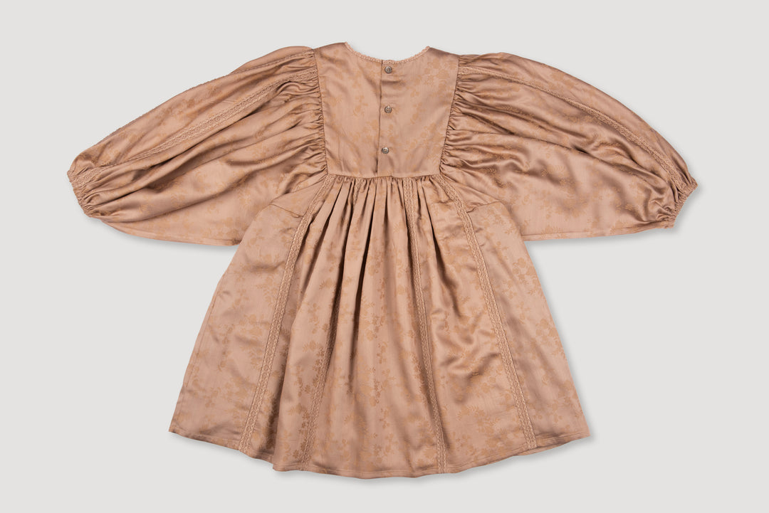 BELLA DRESS-Soft Bark Brown