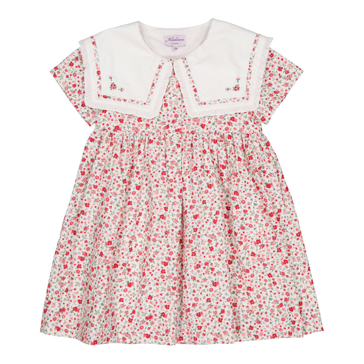 32192-PAOLINE DRESS-Red Flower Print