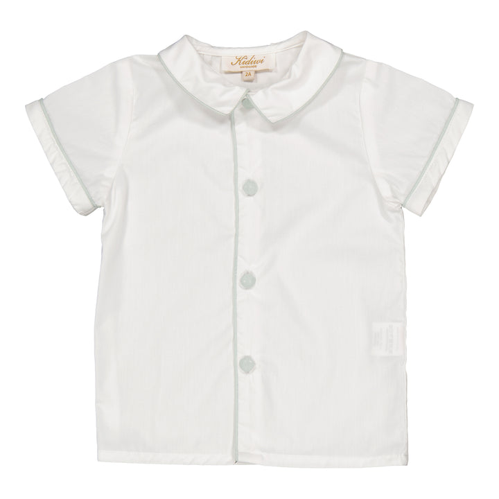 34033-LUCIEN BOY SHIRT-White Polplin