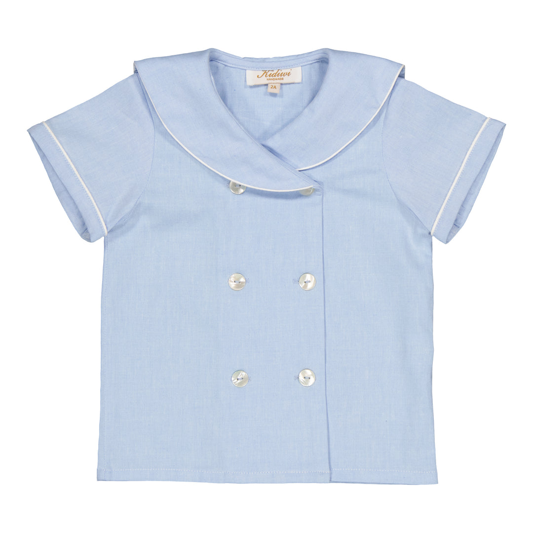 34114-AMBROISE BOY SHIRT-Celeste Baby Chambray