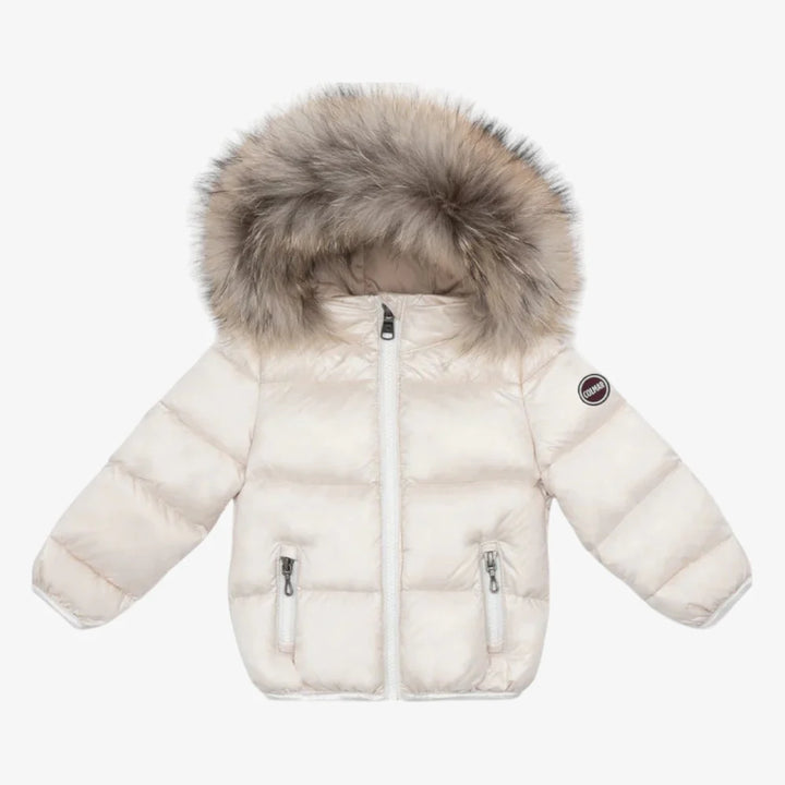 3470D-BABY DOWN JACKET W/FUR-04 Incense