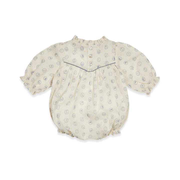 BNG24S45074-Ecru BABY)Abigail Frill Romper