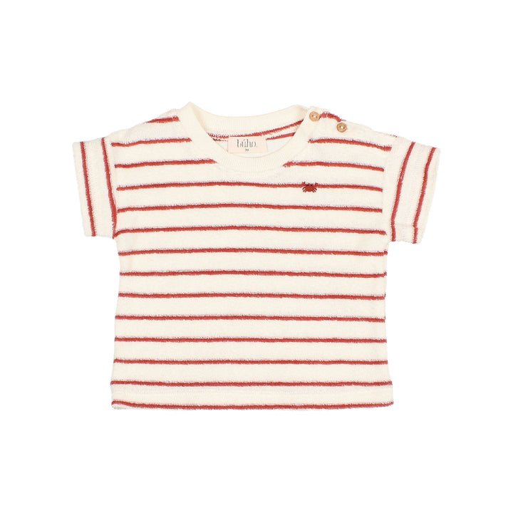 6168-BB TERRY STRIPES T-SHIRT