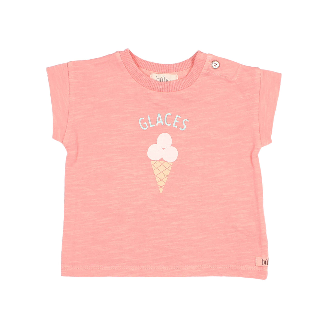 6175-BB GLACES T-SHIRT-Peach Pink