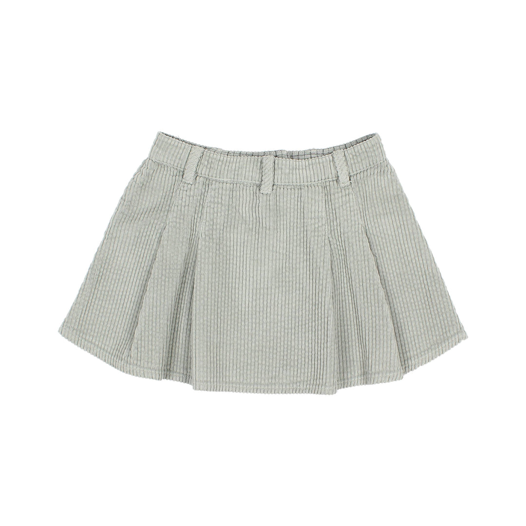 7364-BOX PLEAT SKIRT-Eucalyptus