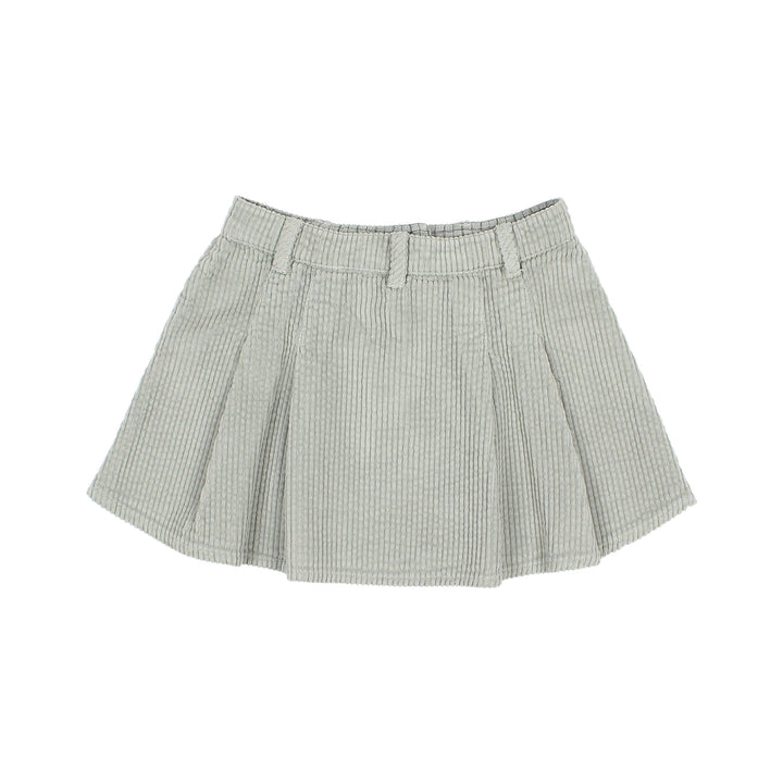 7364-BOX PLEAT SKIRT-Eucalyptus