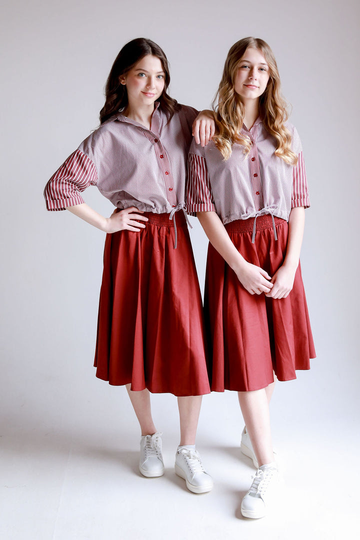 REBAIS SKIRT-07-Burgandy