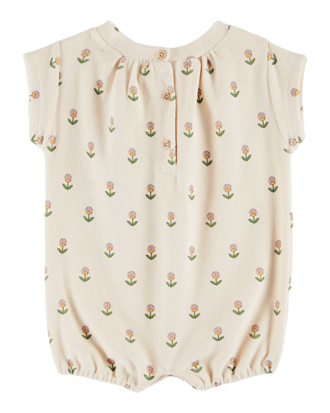 AB109-AO PRINTED ROMPER-FLEURS DOUCE