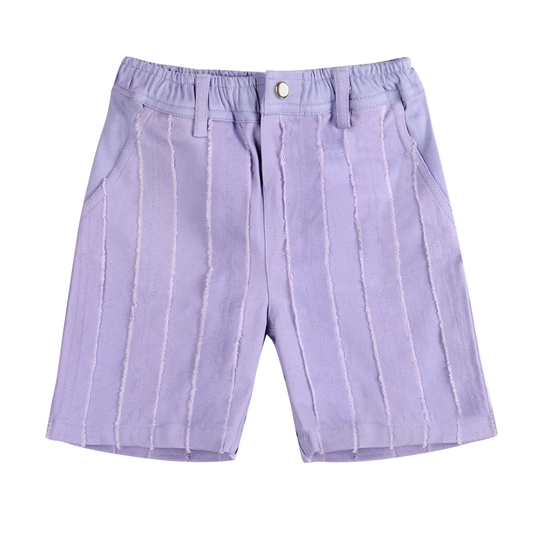 BLUE STRIPES JARDIN BERMUDA SHORTS