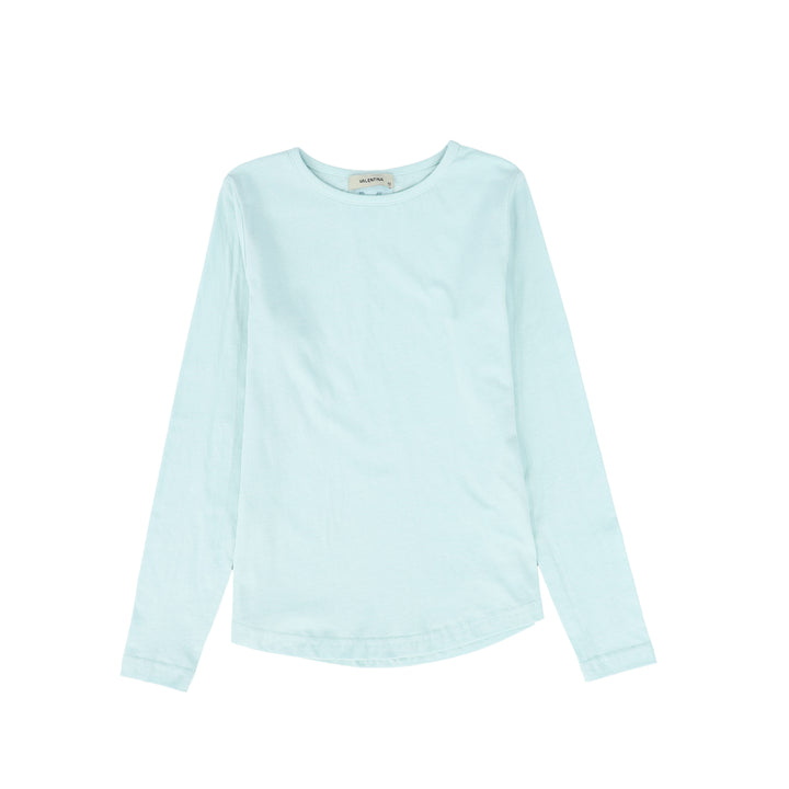 C-18645-Long Sleeve Tee -Light Blue