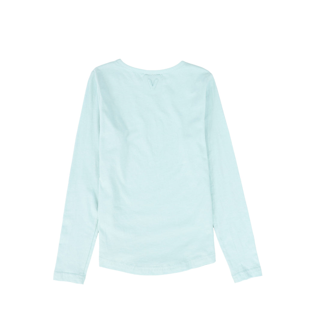 C-18645-Long Sleeve Tee -Light Blue