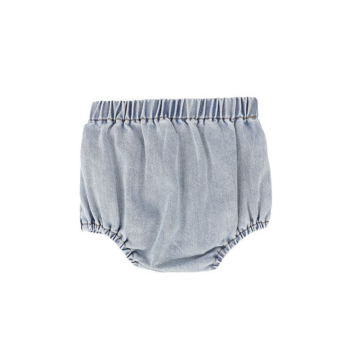 C-19791-Denim Button Bloomers -Denim