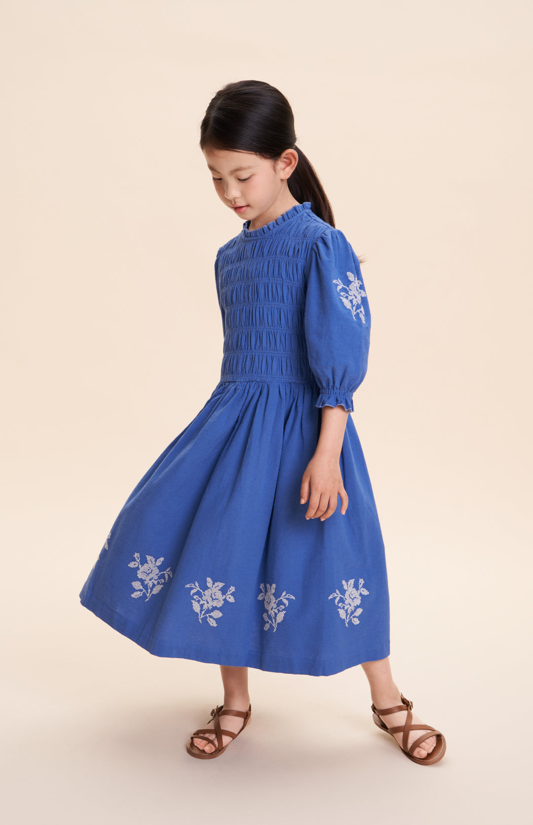 EMMANUELLE DRESS-Blue