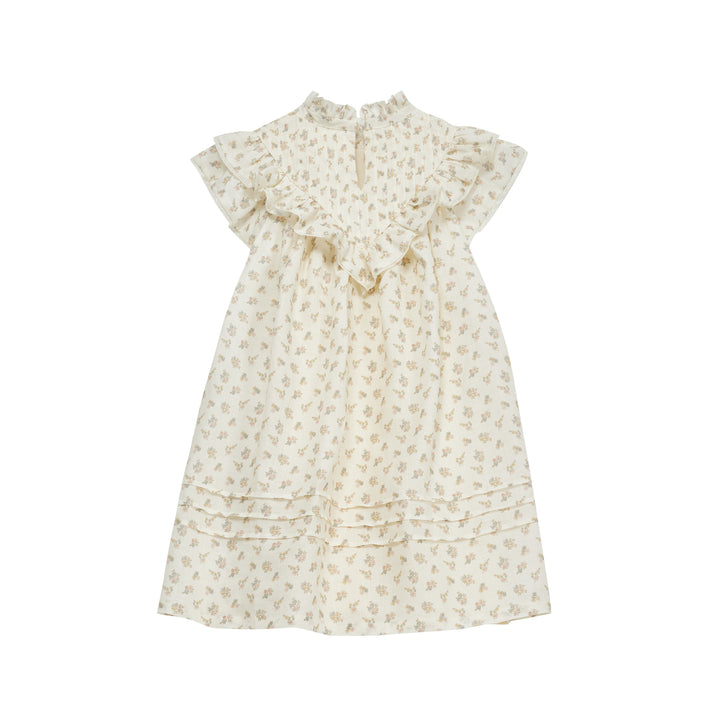 SANDRA DRESS-Cream Flower