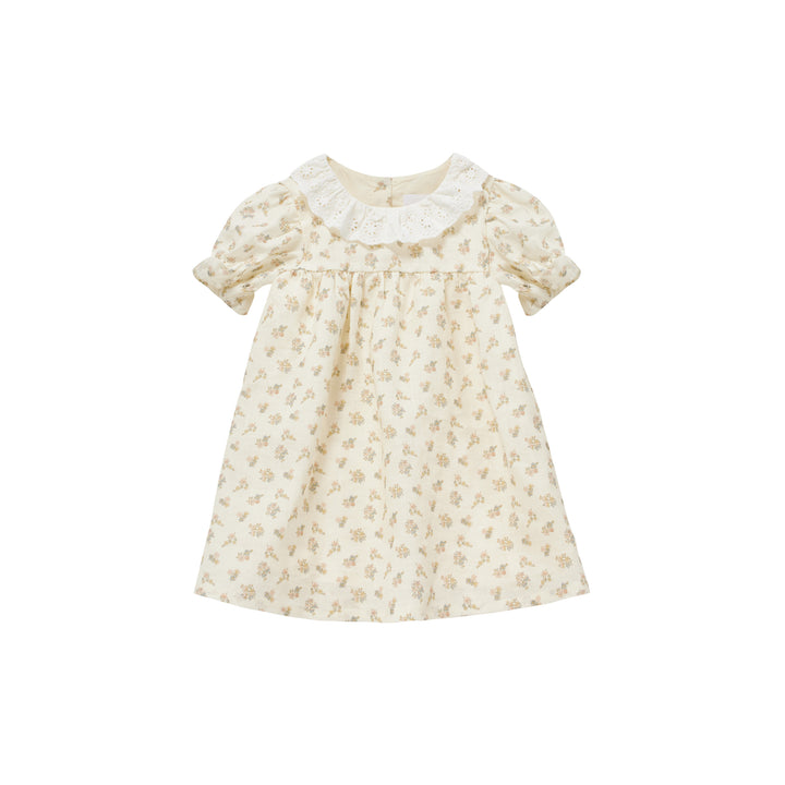 FRANKIE DRESS BABY-Cream Flower