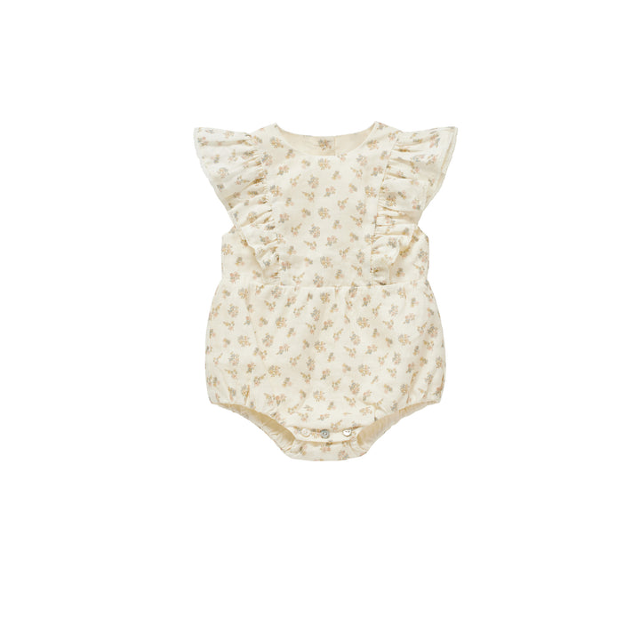 NINA ROMPER-Cream Flower