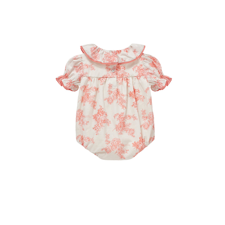 AGAPI ROMPER-Toile De Jouy Pink