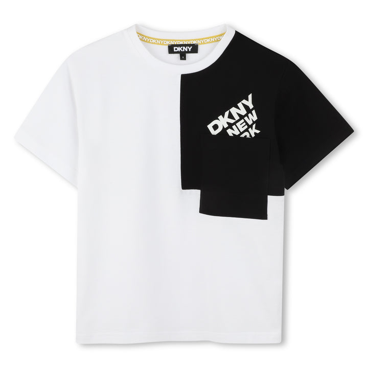 D62289-COLORBLOCK SHORT SLEEVES TEE-SHIRT-BLACK