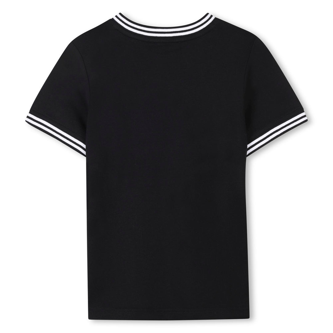 D62293-SHORT SLEEVES TEE-SHIRT WITH LOGO-Black