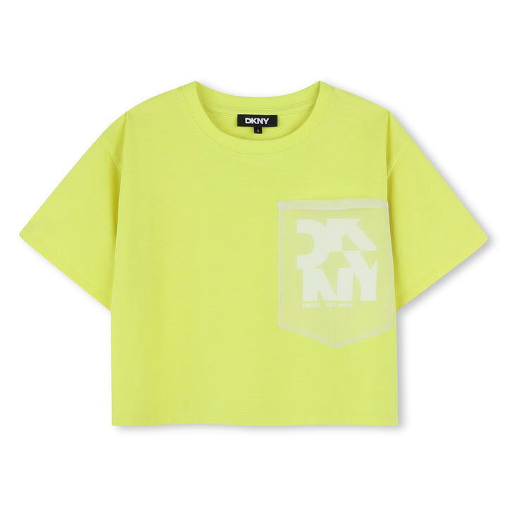 D62345-GIRLS SHORT SLEEVES TEE-SHIRT-LEMON