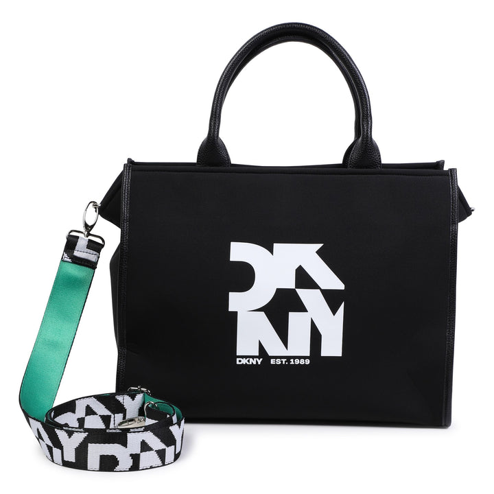 D62348-GIRLS LOGO TOTE BAG-BLACK