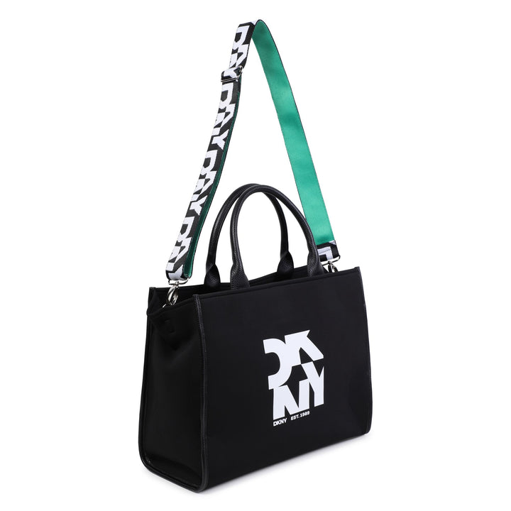 D62348-GIRLS LOGO TOTE BAG-BLACK