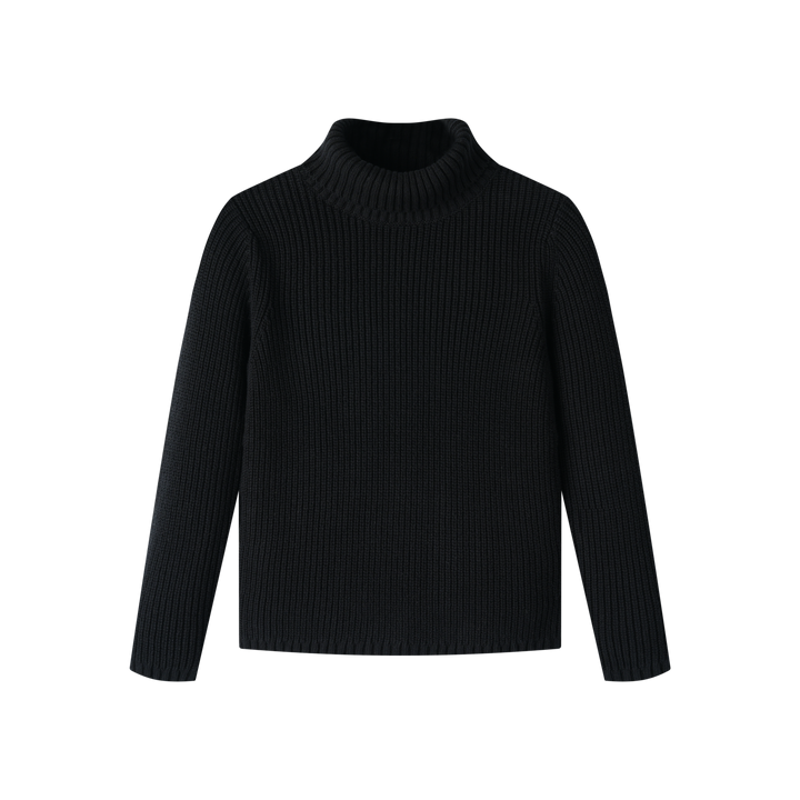 TURTLENECK SWEATER-BLACK