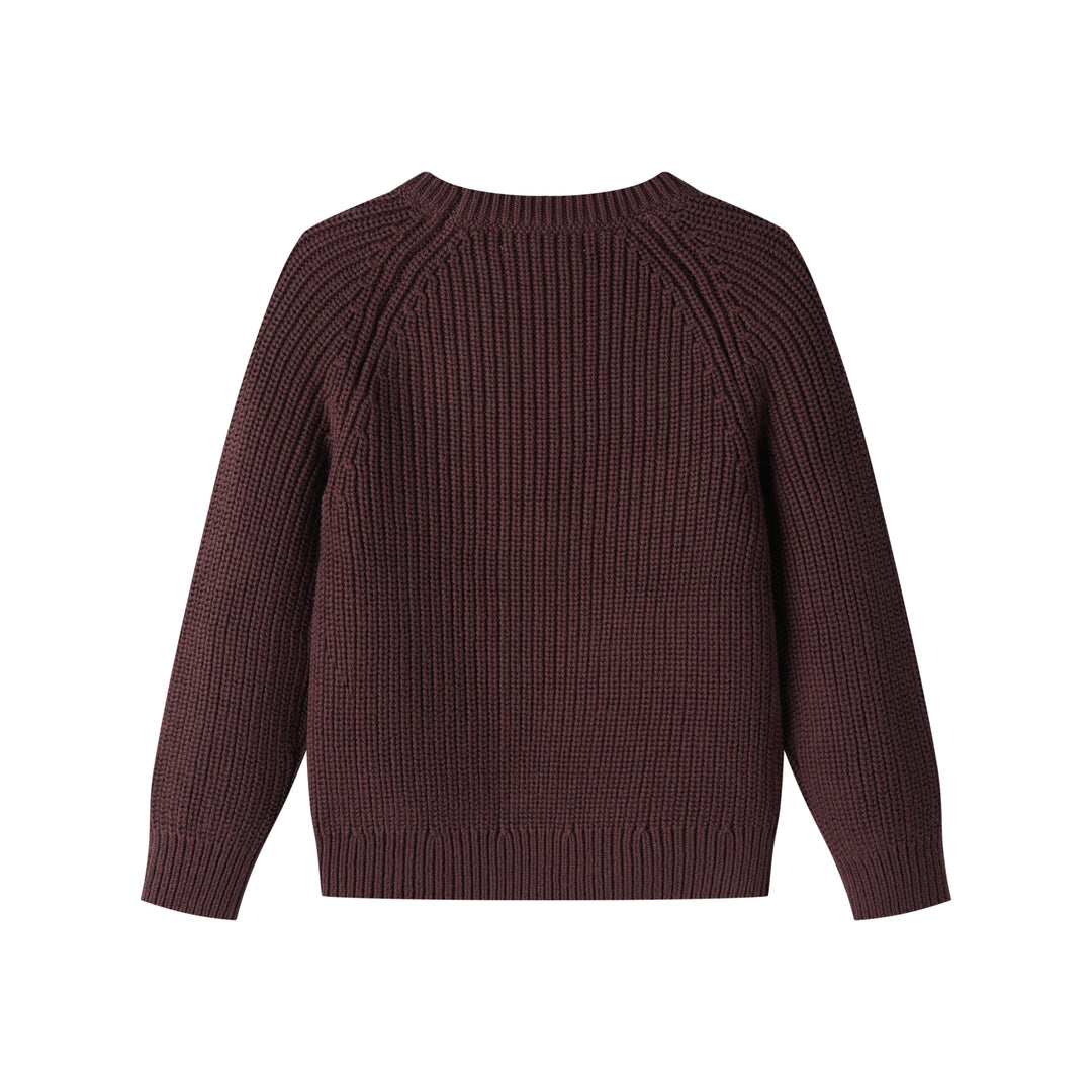 CHUNKY SWEATER-MULBERRY