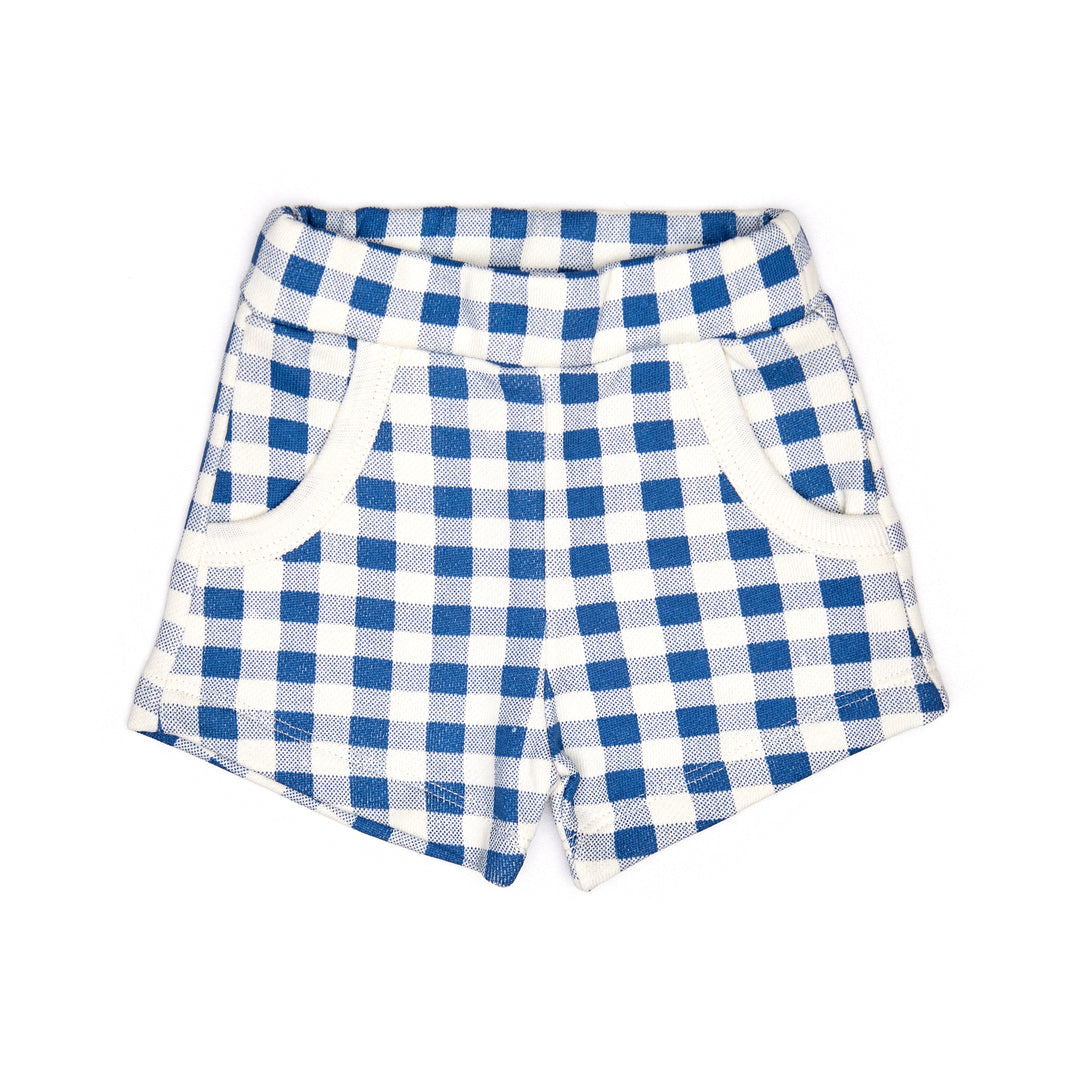 FK004/003-TERRY SET-Natural/Blue Tartan