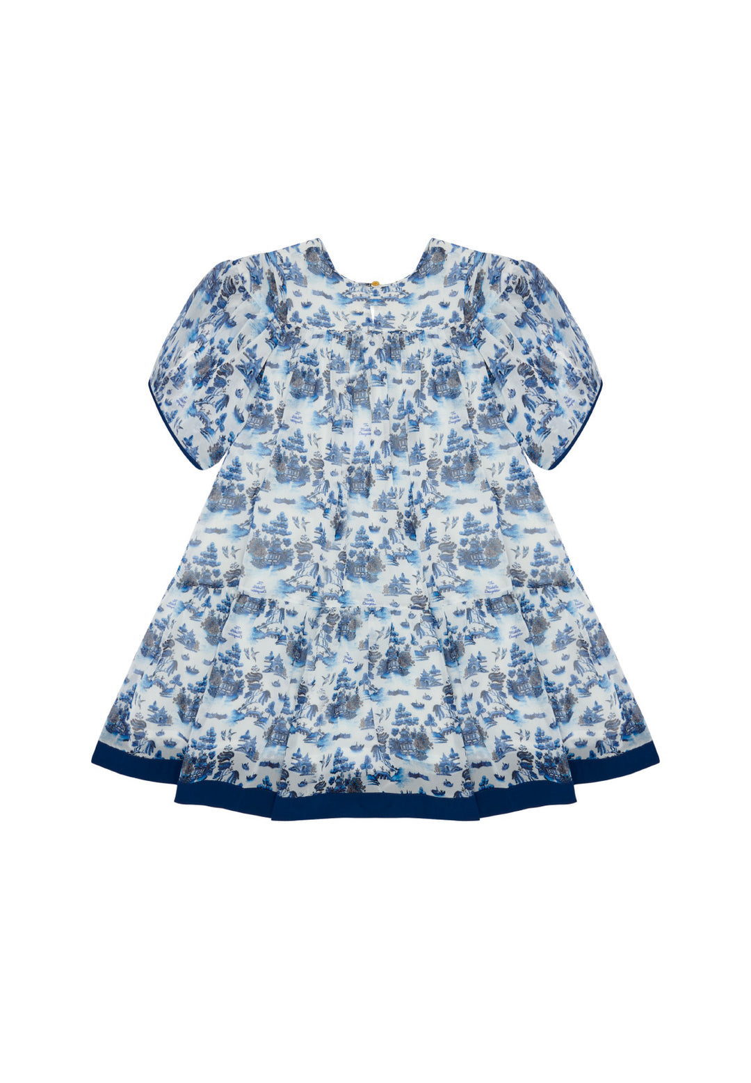 FLOAT YOUR BOAT DRESS-WILLOW PATTERN